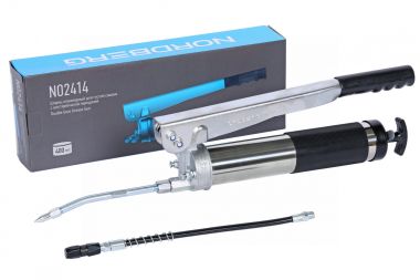 Шприц плунжерный для густой смазки с шестеренчатой передачей, 400 мл NO2414