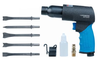 Пневмозубило 190 мм с комплектом насадок NP5065 #3