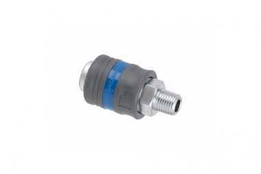Разъем "мама" быстросъемный - резьба M1/4", с пластиковой муфтой NPF22P