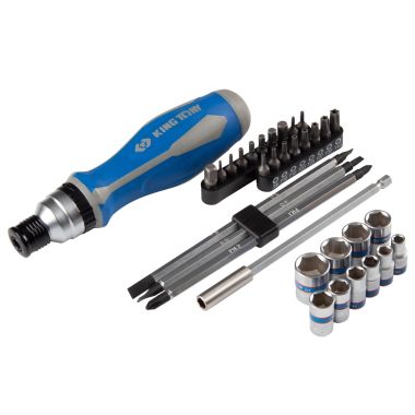 Набор вставок (бит) 1/4", PH, PZ, Hex, Torx, Slotted, 39 предметов KING TONY 2539MRV04 #3