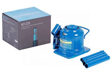 Домкрат бутылочный двухштоковый, укороченный, 20 т N31220