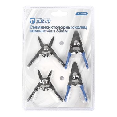 Съемники стопорных колец компакт 4шт 80мм TA-H3620 AE&T #2