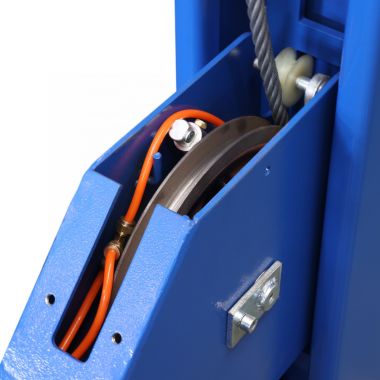 Подъемник четырехстоечный 5.5 т, с пневмогидравлической траверсой 2.7 т, для сход-развала, 380 В, синий 4455JAB #9