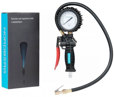 Пистолет для подкачки колес с манометром 80 мм TI61