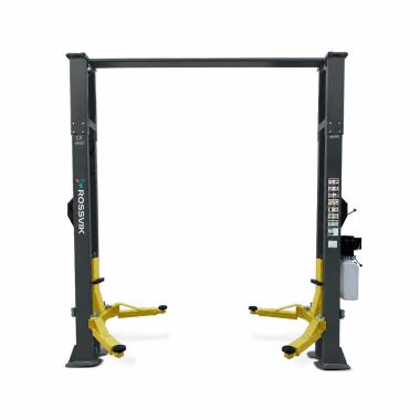 Автоподъемник двухстоечный ROSSVIK V2-4LH г/п 4.0т, 220В, рукоятка, с верхней синхронизацией. Серый