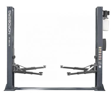 Подъемник двухстоечный 4 т, с электростопорами, 380 В, серый N4120BE-4G_3+2_380