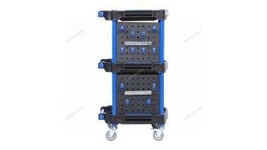 Тележка инструментальная, 3 пластиковые полки, синяя T32B #6