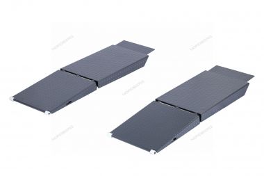Трапы заездные двусоставные для авто с низким клиренсом (4450J), 2 шт., серые 01-00017277