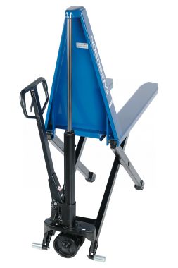 Тележка складская гидравлическая ножничная 1 т, с ПУ колесами N3904-10 #9