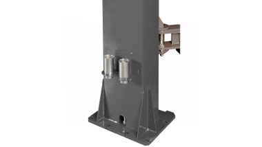 Подъемник двухстоечный 4 т, верхняя синхронизация, снятие со стопоров с одной колонны, 380 В, серый N4122HM-4G #4