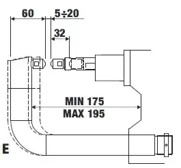 Изогнутое плечо для 3323 (тип E) Tecna 4883