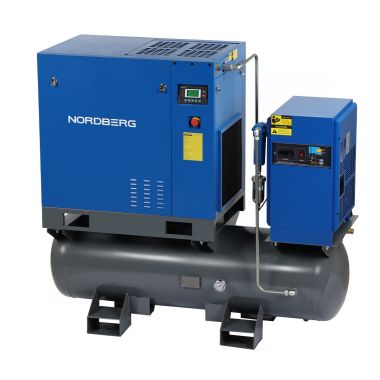 Компрессор винтовой, 15 кВт, 10 бар, 1910 л/мин, ресивер 350 л, осушитель NCC20RD