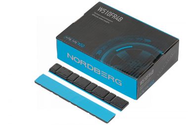 Грузики самоклеящиеся (4х5 г+4х10 г, L=14 см) Fe закругленные черные, 50 лент W510FR4B