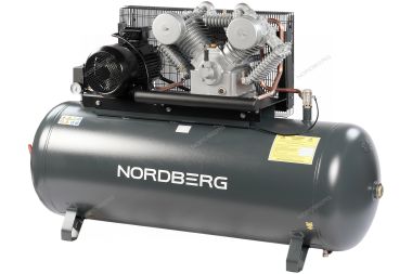 Поршневой компрессор с ременной передачей 380В, ресив. 500л, 1400л/мин NORDBERG NCP500/1400-16 #4