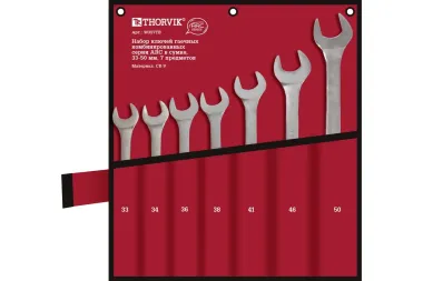 Набор комбинированных гаечных ключей THORVIK W3S7TB серии ARC в сумке, 33-50 мм, 7 предметов