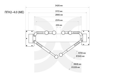 Подъемник 2-х стоечный, 4 т., ПГН2-4.0 (МЕ) 380В #3