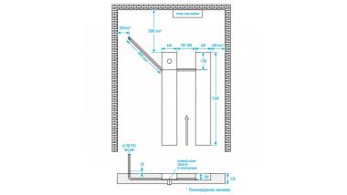 Подъемник ножничный для сход-развала 5,5 т, 380 В, 2 уровня, синий NORDBERG N635-5,5B_380_H #4