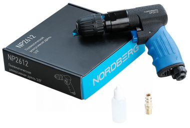 Пневмодрель реверсивная, Ø сверла до 10 мм NP2612