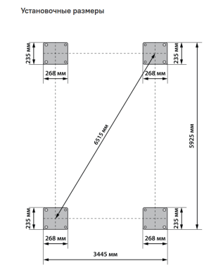 Подъемник автомобильный четырехстоечный для сход-развала Launch TLT-455WF (с траверсой) Серый #3