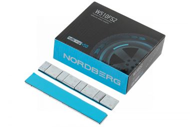 Грузики самоклеящиеся (4х5+4х10 г) Fe квадратные L=12 см, 50 лент W510FS2