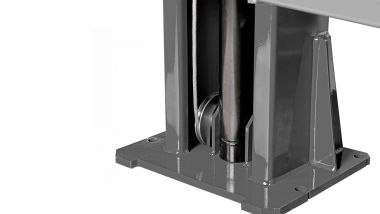 Подъемник двухстоечный 4 т, верхняя синхронизация, снятие со стопоров с одной колонны, 380 В, серый N4122HM-4G #11