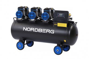 Компрессор безмасляный 380 В, ресивер 160 л, 750 л/мин NCEO160/750