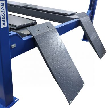 Подъемник четырехстоечный 5.5 т, с пневмогидравлической траверсой 2.7 т, для сход-развала, 380 В, синий 4455JAB #4