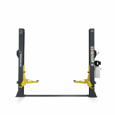Автоподъемник двухстоечный ROSSVIK T4H г/п 4.0т, 380В, рукоятка, с нижней синхронизацией. Серый #3