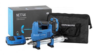 Шприц аккумуляторный для густой смазки, 420 мл NE774K