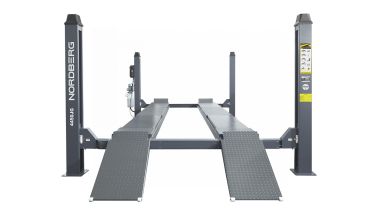 Подъемник четырехстоечный 5 т, c ручной траверсой 3 т N433, для сход-развала, электростопоры 4450J_EG(M) #4