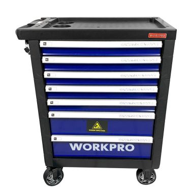 Тележка инструментальная 7 ящиков с 12 ложементами WP285002A WORKPRO (186 предметов) #2