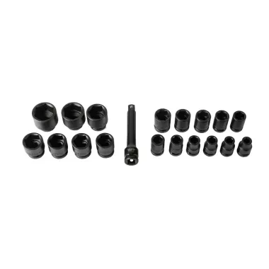 Набор ударных головок 1/2" 10-32 мм и удл. 19 пр. в ложементе Licota ACK-384022 #2