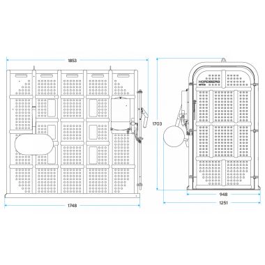 Клеть для накачки грузовых колес и спецтехники увеличенная 46TC16 #2