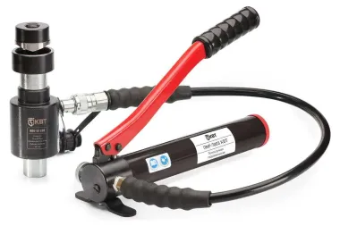 Гидравлический помповый пресс для пробивки отверстий КВТ ПГПО-60