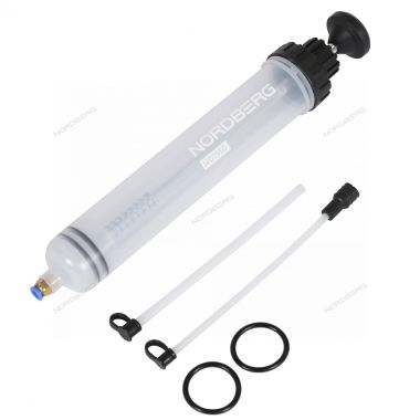 Шприц для заливки масла пластиковый с комплектом насадок, 500 мл NO1550