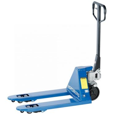 Тележка складская гидравлическая короткая 2,5 т, усиленная, с ПУ колесами N3901S-25