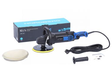 Полировальная машинка, диск 180 мм, 600-3000 об/мин, 1500 Вт NE414-180