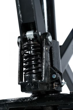 Тележка складская гидравлическая ножничная 1 т, с ПУ колесами N3904-10 #8