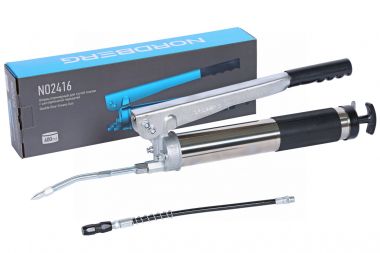 Шприц плунжерный для густой смазки с шестеренчатой передачей, 600 мл NO2416