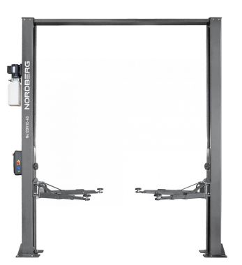 Подъемник двухстоечный 4 т, верхняя синхронизация, с электростопорами, H=4 м, 380 В, серый N4120H1E-4G_3+2_380