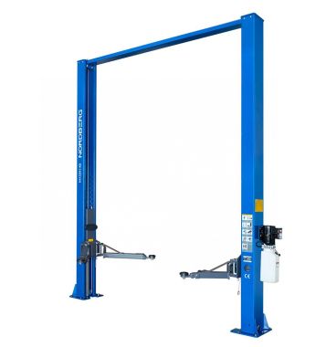 Подъемник двухстоечный 4 т, верхняя синхронизация, 380 В, синий  N4120H1-4B_380 #2