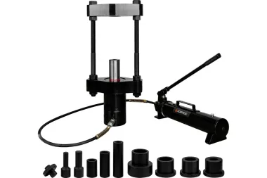 Выпресовщик Forsage шкворней гидравлический 75т(ход поршня-125мм,Ø шкворня-80мм,max ширина балки-187мм, масло 2.2л, t-10°+50°C) F-R1339