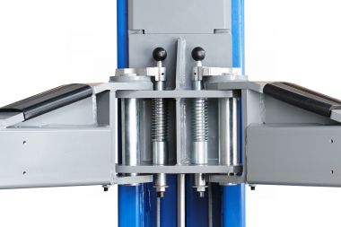 Подъемник двухстоечный 4,5 т, верхняя синхронизация, 380 В, синий N4125H-4,5B #5