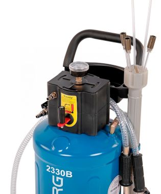 Установка для сбора масла пневматическая, 30 л, синяя 2330B #4