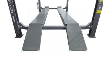 Подъемник четырехстоечный 5 т, c ручной траверсой 3 т N433, для сход-развала, электростопоры 4450J_EG(M) #5