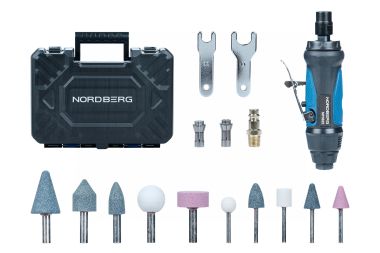 Пневмобормашинка с комплектом насадок NP3022K #4