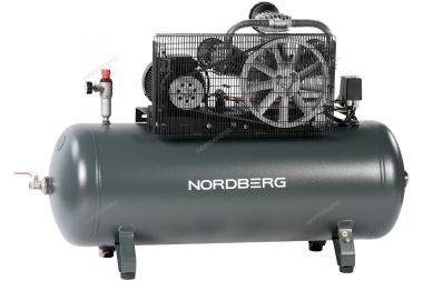Поршневой компрессор с ременной передачей 380В, ресив. 270л, 950л/мин NORDBERG NCP300/950 #2