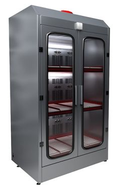 Трехъярусный шкаф для заряда аккумуляторов без зарядного устройства Светоч-03-12