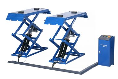 Подъемник ножничный низкопрофильный 3,5 т, 380 В, синий N631L-4B_380