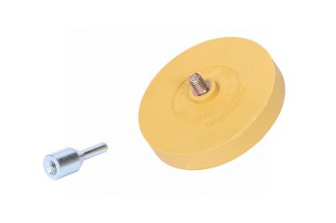 Диск зачистной резиновый 88 мм для удаления скотча и остатков клея с адаптером DR88